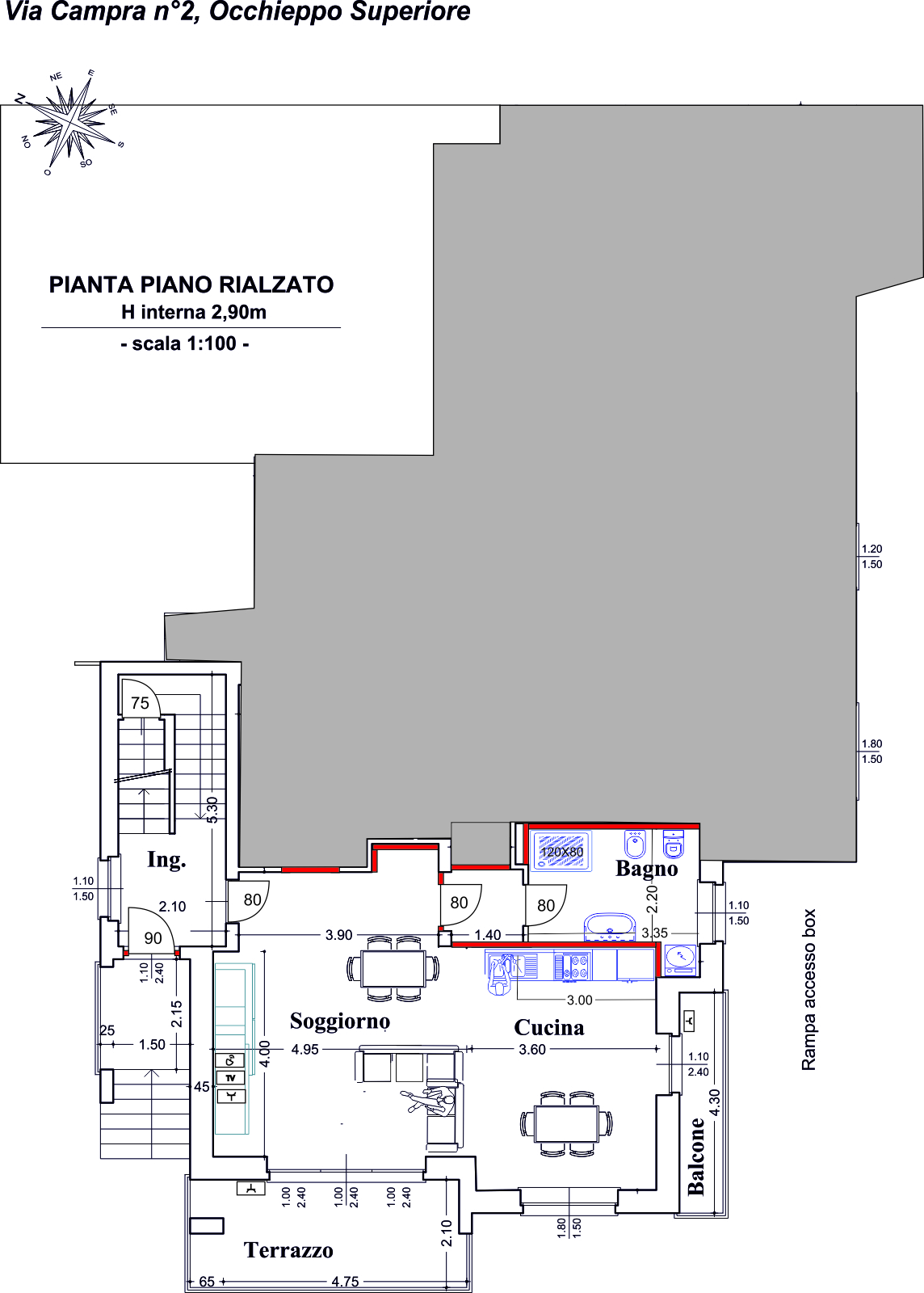 02 Via Campra appartamento 1_Piano rialzato Dopo