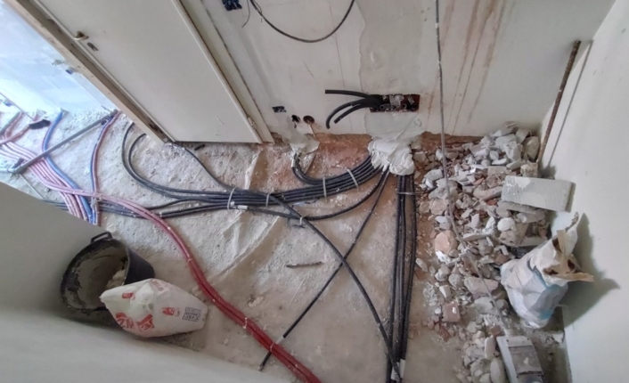 01 Via Triente durante zona ingresso 01 Via Triente durante zona ingresso